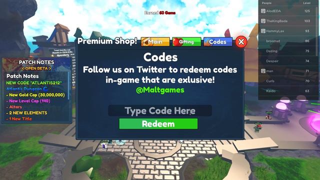 ALL NEW *UPDATE* WORKING CODES FOR ELEMENTAL DUNGEONS (Elemental Dungeons All Codes) | Roblox смотреть онлайн