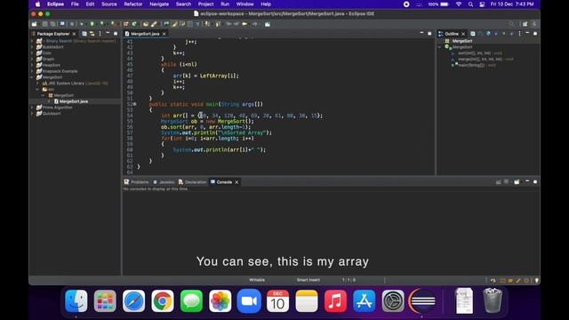 Merge Sort using Divide and Conquer in Java 2023 | Programming | Coding смотреть онлайн