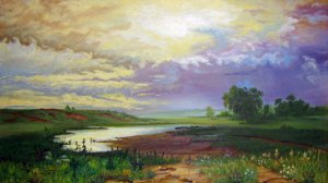 Франц Шуберт - Серенада соло для скрипки Ицхака Перлмана и живопись  Ф. Васильева