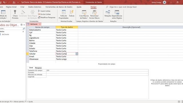 Cadastro de cliente em Access aula 01 смотреть онлайн