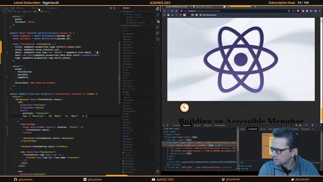 AJAMES.DEV LiveStream #14: Scroll To Top Button and Structural Styling смотреть онлайн