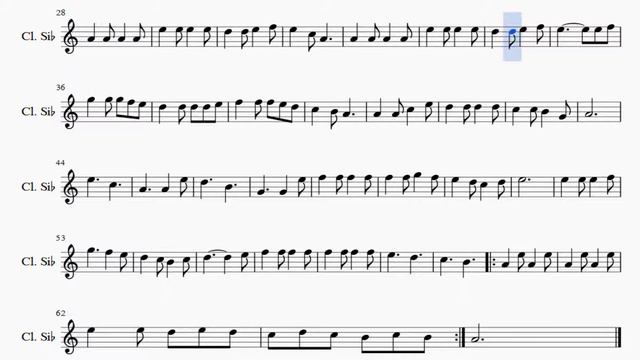 Partitura Fiesta pagana Mägo de Oz- Clarinete Soprano смотреть онлайн