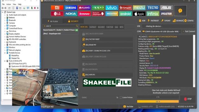 Xiaomi Redmi Note 9 4G/Redmi 9T/9 Power MIUI 12.5.9 MI Account Remove/Permanent Disable MI Cloud