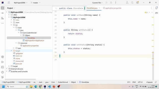 Program To Demonstrate Object Store Data In Java смотреть онлайн