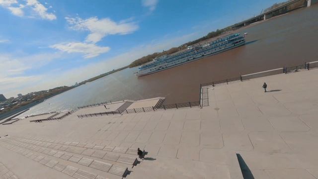 ПРИБЫТИЕ ТЕПЛОХОДА "РУСЬ ВЕЛИКАЯ" В УФУ смотреть онлайн