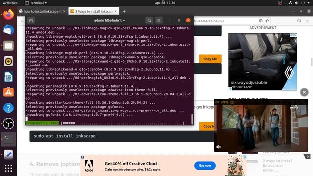 How to install Inkscape image editing tool on Ubuntu 16,18,20.04 | 2022 | learneasy смотреть онлайн