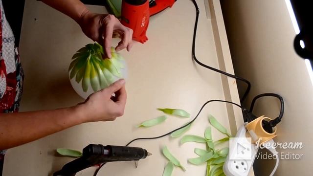 Хризантема .Ночник из изолона.Тонировка. смотреть онлайн