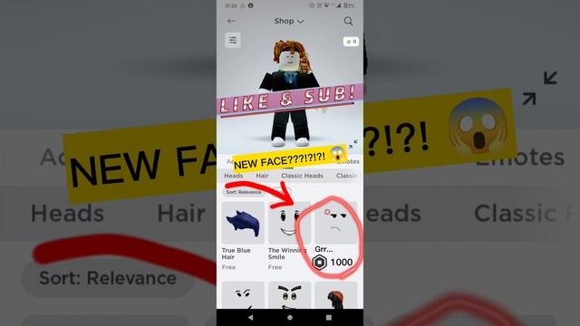 NEW ROBLOX FACE!!! (check this video!!!) смотреть онлайн