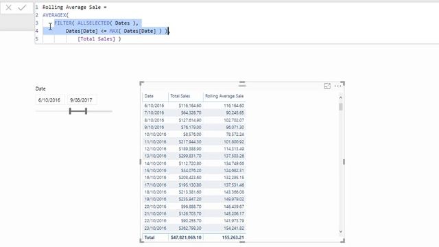 Calculate A Rolling Average In Power BI Using DAX смотреть онлайн