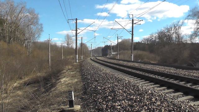 Электровоз ЧС7-058 с поездом № 096 Брест - Москва смотреть онлайн