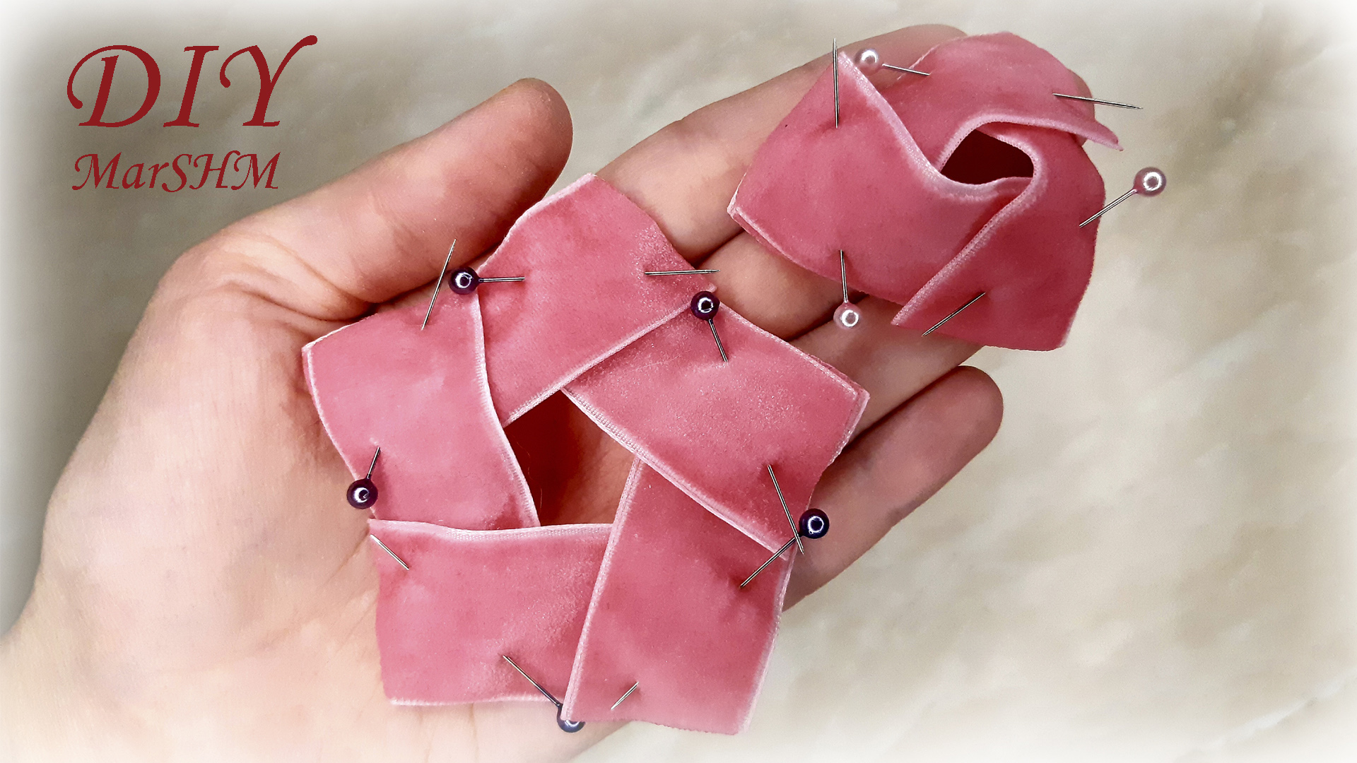 цветы канзаши из бархатной ленты 2,5 см смотреть онлайн