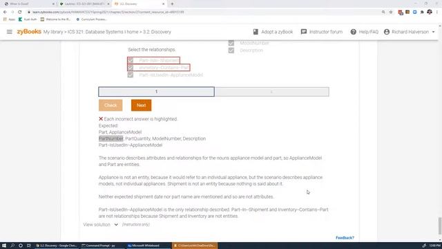 ICS321 Spring 2021 Video 05 zyBooks Chapter 3 Entity relationship diagrams смотреть онлайн