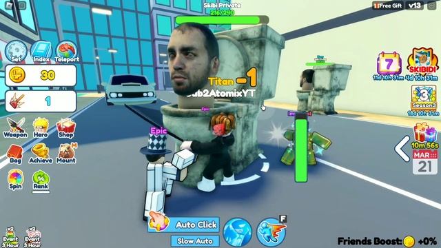 I Catch skibidi toilets Final Boss in a Poke Ball | Roblox Anime Catching Simulator смотреть онлайн