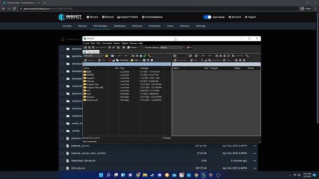 How to manage your Bedrock server files and connect to sFTP (New Video in Description) смотреть онлайн