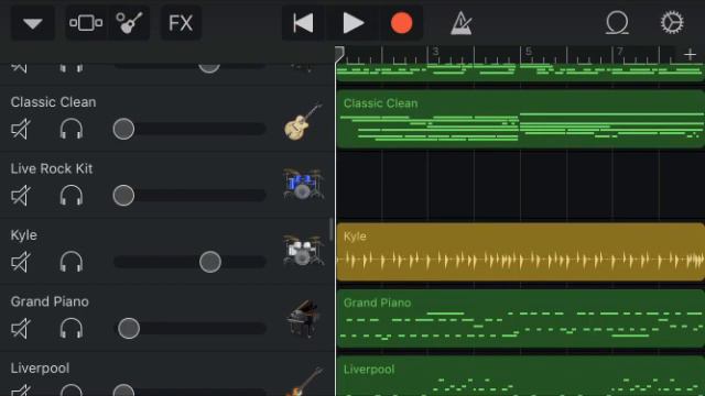 My Track 6 Garage Band programm for ios смотреть онлайн