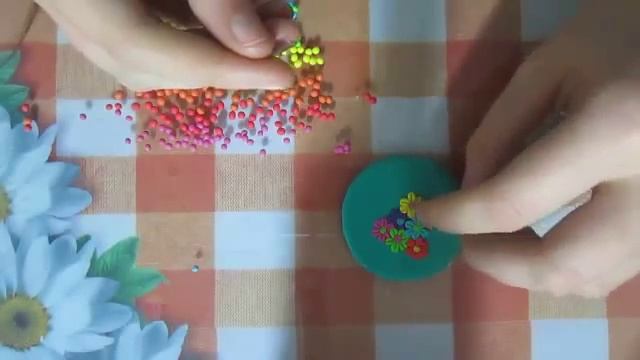 Цветочная полянка в технике филигрань из FIMO Kids  - МАСТЕР-КЛАСС