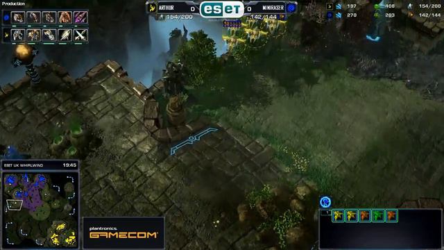 Arthur vs Miniraser - GameCom European Open - Starcraft 2 смотреть онлайн