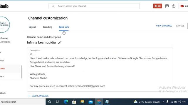 How to set custom url on YouTube смотреть онлайн