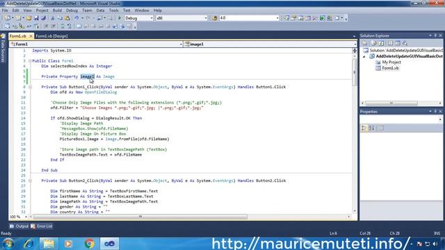 VB.NET GUI TUTORIAL #18 (ADD, EDIT, UPDATE, DELETE) - How To Populate DataGridView Rows On Form Loa смотреть онлайн
