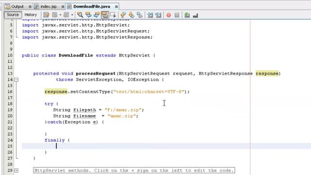J2EE Servlet Tutorials For Beginners 28 how to download file from server using servlets смотреть онлайн
