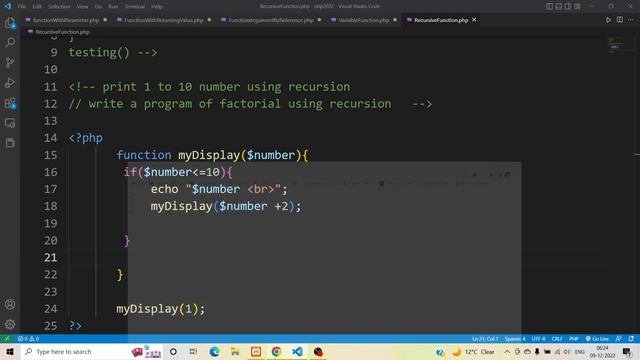How to use recursive function in php смотреть онлайн