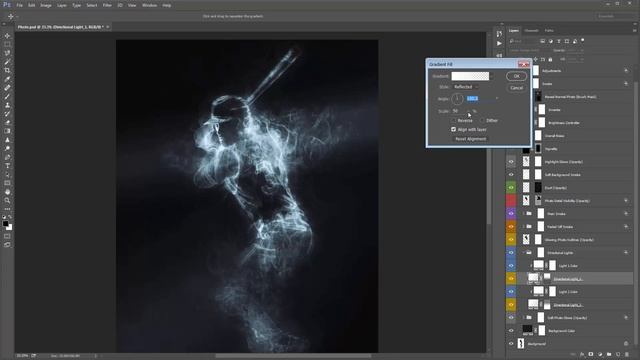 Smoke Photoshop Effect Tutorial | Automatically create smoke digital art смотреть онлайн