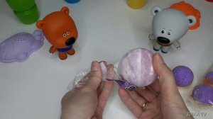 БУРЛЯЩИЕ ШАРЫ И БОМБОЧКА ДЛЯ ВАННЫ МУЛЬТИКИ ДЛЯ ДЕТЕЙ С ИГРУШКАМИ