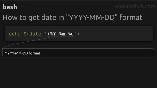How to get date in YYYY-MM-DD format #bash смотреть онлайн