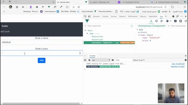 تعلم REST API ببساطة - مشروع Axios مع Vue js - طلب POST لإضافة كتاب جديد (4/7) смотреть онлайн