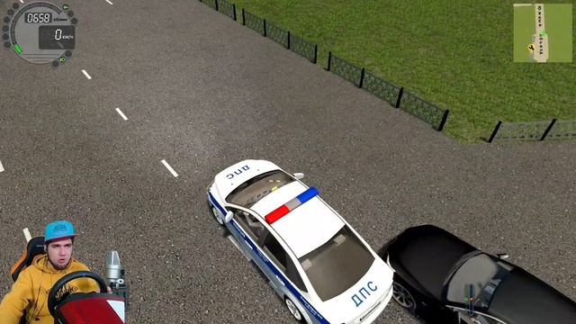 ПОЛИЦЕЙСКИЙ ПАТРУЛЬ ДПС - УСТРОИЛСЯ НА РАБОТУ В ДПС - CITY CAR DRIVING + РУЛЬ смотреть онлайн