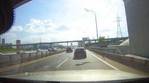 Движение с внутреннего МКАД на Домодедово
