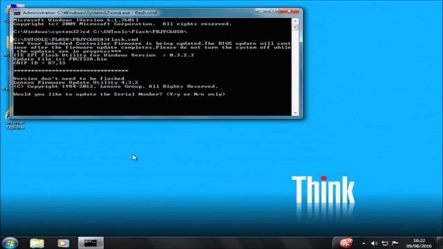 Lenovo Thinkcentre M93p UEFI BIOS Update - Set UEFI Boot With Secure Boot