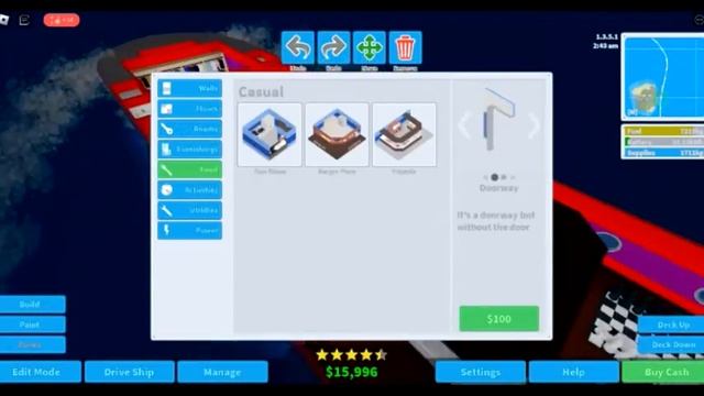 Roblox cruise ship tycoon speed build HMHS CAROLINA FM 345 (my first video) смотреть онлайн