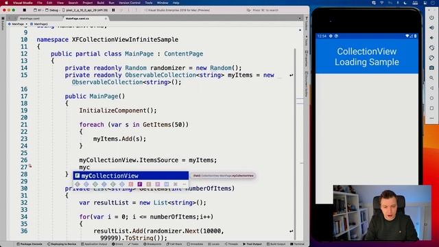 Infinite Scroll with Xamarin.Forms CollectionView смотреть онлайн