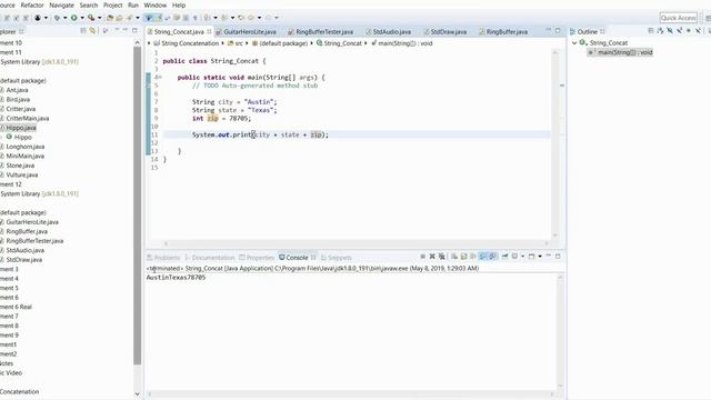 Java Lessons: String Concatenation смотреть онлайн