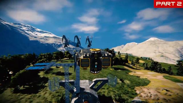 Space Engineers. Летающая база "Vodonoser" Part 2. смотреть онлайн