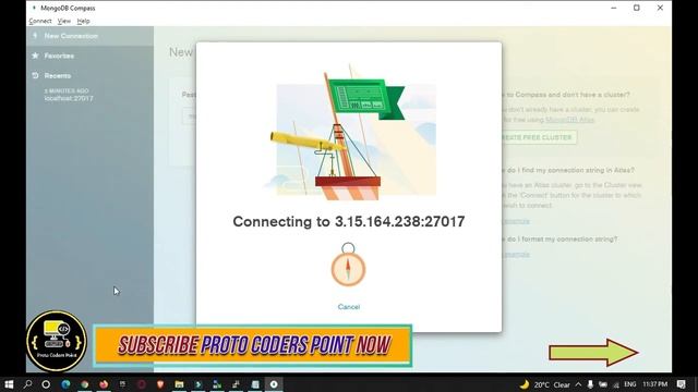 Install MongoDB on AWS ubuntu server & get connected to server database using MongoDB composs смотреть онлайн
