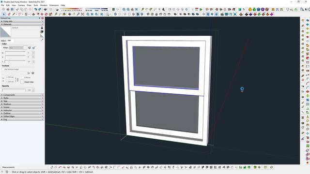 SKETCHUP 2021 - Lattice Maker plugin for making Double Hung Window. смотреть онлайн