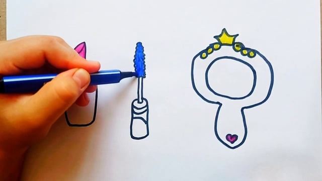 Draw cosmetics for children/Рисуем косметику для детей/Bolalar uchun kosmetika chizish смотреть онлайн
