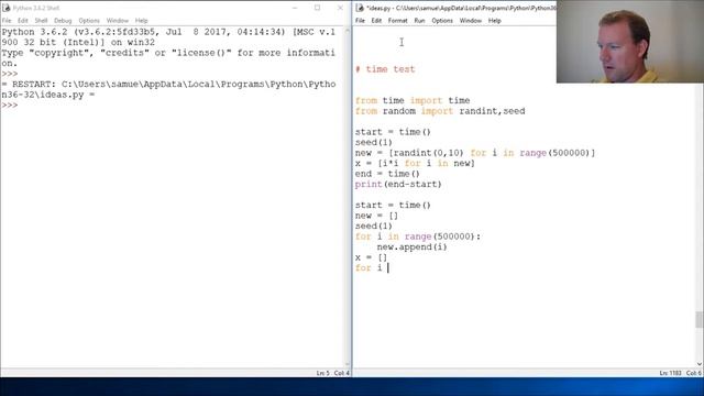Python Basics Time List comprehension and for loops смотреть онлайн