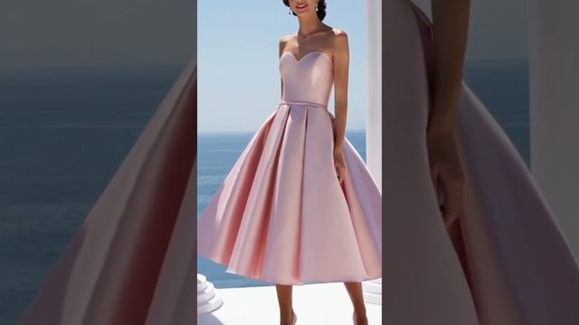 Tea Length Cocktail Dresses For Wedding Guests смотреть онлайн