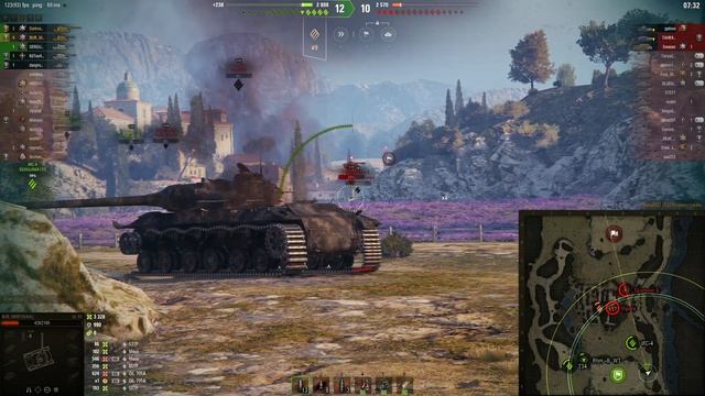 затащенный бой на вз55, карта монастырь, награды воин, 1 степень.