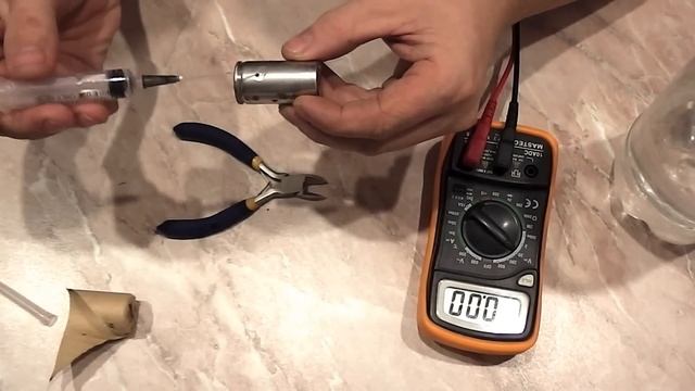 Видео восстановление NI-Cd никель кадмиевого аккумулятора 1,2 вольт от шуруповёрта