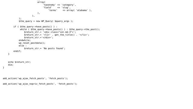 Wordpress: How to wp_query posts with ajax? смотреть онлайн
