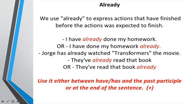Present Perfect for, since, yet, already and just смотреть онлайн