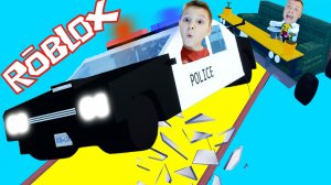 БЕЗУМНЫЕ Прыжки на МАШИНАХ в РОБЛОКС!!! ЕДЕМ на ДИВАНЕ с ТРАМЛИНА