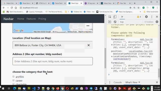 2020 12 03 ReactJs F return object Node Js Setup Events 2 Add смотреть онлайн