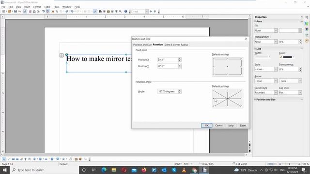 How to Make Mirror Text in Open Office смотреть онлайн