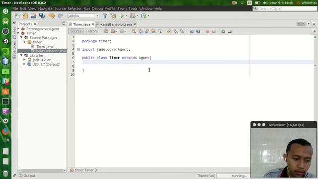 Pemrograman Agent dengan JADE: Aplikasi Timer di java смотреть онлайн