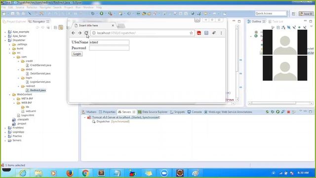 Servlet Request dispatcher(forward and Include) and config parameter reading смотреть онлайн